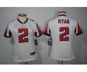 nike women nfl jerseys atlanta falcons #2 matt ryan white[nike limited]