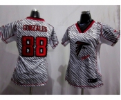 nike women nfl jerseys atlanta falcons #88 tony gonzales[fem fan zebra]