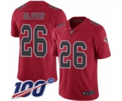 Youth Atlanta Falcons #26 Isaiah Oliver Limited Red Rush Vapor Untouchable 100th Season Football Jersey