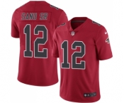 Youth Nike Atlanta Falcons #12 Mohamed Sanu Limited Red Rush Vapor Untouchable NFL Jersey