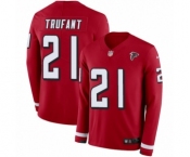 Youth Nike Atlanta Falcons #21 Desmond Trufant Limited Red Therma Long Sleeve NFL Jersey