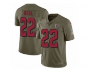 Youth Nike Atlanta Falcons #22 Keanu Neal Limited Olive 2017 Salute to Service NFL Jersey