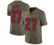 Youth Nike Atlanta Falcons #27 Damontae Kazee Limited Olive 2017 Salute to Service NFL Jersey