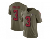 Youth Nike Atlanta Falcons #3 Matt Bryant Limited Olive 2017 Salute to Service NFL Jersey