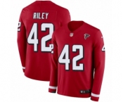 Youth Nike Atlanta Falcons #42 Duke Riley Limited Red Therma Long Sleeve NFL Jersey Youth Nike Atlanta Falcons #42 Duke Riley Limited Red Therma Long Sleeve NFL Jersey