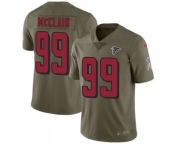 Youth Nike Atlanta Falcons #99 Terrell McClain Limited Olive 2017 Salute to Service NFL Jersey