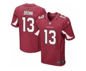 Men's Nike Arizona Cardinals #13 Jaron Brown Elite Red Team Color NFL Jersey