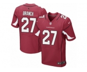 Men's Nike Arizona Cardinals #27 Tyvon Branch Elite Red Team Color NFL Jersey