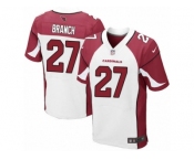 Men's Nike Arizona Cardinals #27 Tyvon Branch Elite White NFL Jersey