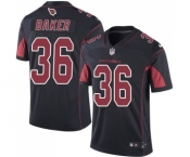 Men's Nike Arizona Cardinals #36 Budda Baker Elite Black Rush Vapor Untouchable NFL Jersey