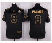 Nike Arizona Cardinals #3 Carson Palmer Black Pro Line Gold Collection Jersey[Elite]