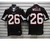 nike nfl jerseys arizona cardinals #26 wells black[Elite]