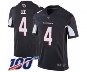 Men's Arizona Cardinals #4 Andy Lee Black Alternate Vapor Untouchable Limited Player 100th Season Football Jersey
