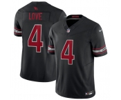 Men's Arizona Cardinals #4 Jeremiyah Love Black 2026 Draft F.U.S.E. Vapor Untouchable Limited Football Stitched Jersey Men's Arizona Cardinals #4 Jeremiyah Love Black 2026 Draft F.U.S.E. Vapor Untouchable Limited Football Stitched Jersey