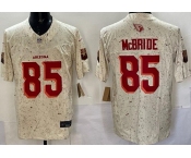 Men's Arizona Cardinals #85 Trey McBride Limited Cream Rivalries FUSE Vapor Jersey Men's Arizona Cardinals #85 Trey McBride Limited Cream Rivalries FUSE Vapor Jersey