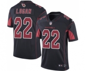 Men's Nike Arizona Cardinals #22 T. J. Logan Limited Black Rush Vapor Untouchable NFL Jersey