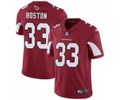 Men's Nike Arizona Cardinals #33 Tre Boston Red Team Color Vapor Untouchable Limited Player NFL Jersey