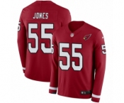 Men's Nike Arizona Cardinals #55 Chandler Jones Limited Red Therma Long Sleeve NFL Jersey