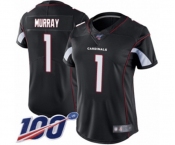 Women's Arizona Cardinals #1 Kyler Murray Black Alternate Vapor Untouchable Limited Player 100th Season Football Jersey