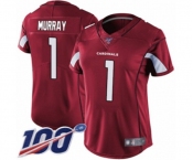 Women's Arizona Cardinals #1 Kyler Murray Red Team Color Vapor Untouchable Limited Player 100th Season Football Jersey