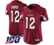 Women's Arizona Cardinals #12 Pharoh Cooper Red Team Color Vapor Untouchable Limited Player 100th Season Football Jersey