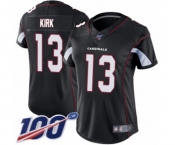 Women's Arizona Cardinals #13 Christian Kirk Black Alternate Vapor Untouchable Limited Player 100th Season Football Jersey