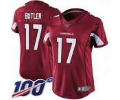 Women's Arizona Cardinals #17 Hakeem Butler Red Team Color Vapor Untouchable Limited Player 100th Season Football Jersey