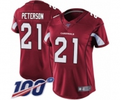 Women's Arizona Cardinals #21 Patrick Peterson Red Team Color Vapor Untouchable Limited Player 100th Season Football Jersey