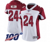 Women's Arizona Cardinals #24 Adrian Wilson White Vapor Untouchable Limited Player 100th Season Football Jersey