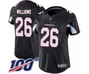 Women's Arizona Cardinals #26 Brandon Williams Black Alternate Vapor Untouchable Limited Player 100th Season Football Jersey