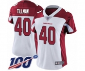 Women's Arizona Cardinals #40 Pat Tillman White Vapor Untouchable Limited Player 100th Season Football Jersey