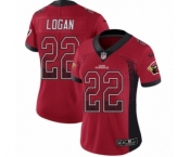 Women's Nike Arizona Cardinals #22 T. J. Logan Limited Red Rush Drift Fashion NFL Jersey