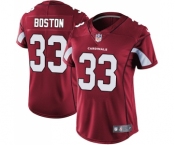 Women's Nike Arizona Cardinals #33 Tre Boston Red Team Color Vapor Untouchable Limited Player NFL Jersey