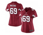 Women's Nike Arizona Cardinals #69 Evan Mathis Limited Red Team Color NFL Jersey