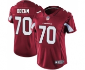 Women's Nike Arizona Cardinals #70 Evan Boehm Red Team Color Vapor Untouchable Limited Player NFL Jersey