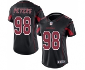 Women's Nike Arizona Cardinals #98 Corey Peters Limited Black Rush Vapor Untouchable NFL Jersey