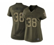 nike women nfl jerseys arizona cardinals #38 ellington army green[nike Limited Salute To Service]
