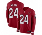 Youth Nike Arizona Cardinals #24 Adrian Wilson Limited Red Therma Long Sleeve NFL Jersey