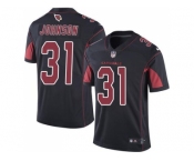 Youth Nike Arizona Cardinals #31 David Johnson Black Stitched NFL Limited Rush Jersey