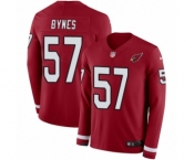 Youth Nike Arizona Cardinals #57 Josh Bynes Limited Red Therma Long Sleeve NFL Jersey
