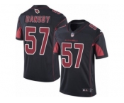 Youth Nike Arizona Cardinals #57 Karlos Dansby Limited Black Rush NFL Jersey