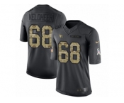 Youth Nike Arizona Cardinals #68 Jared Veldheer Limited Black 2016 Salute to Service NFL Jersey