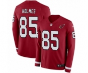 Youth Nike Arizona Cardinals #85 Gabe Holmes Limited Red Therma Long Sleeve NFL Jersey