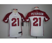 nike youth nfl jerseys arizona cardinals #21 peterson white[nike]
