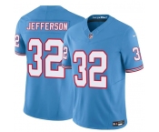 Men's Tennessee Titans #32 Jermar Jefferson Blue 2025 F.U.S.E. Throwback Vapor Limited Football Stitched Jersey