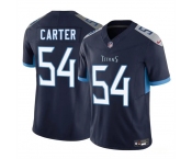 Men's Tennessee Titans #54 Lorenzo Carter Navy 2025 F.U.S.E. Vapor Limited Football Stitched Jersey