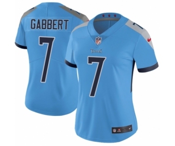 Women's Nike Tennessee Titans #7 Blaine Gabbert Light Blue Alternate Vapor Untouchable Limited Player NFL Jersey