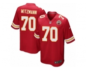 Men Nike Kansas City Chiefs #70 Bryan Witzmann Game Red Team Color NFL Jersey