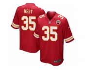 Men's Nike Kansas City Chiefs #35 Charcandrick West Game Red Team Color NFL Jersey