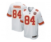 Men's Nike Kansas City Chiefs #84 Demetrius Harris Game White NFL Jersey